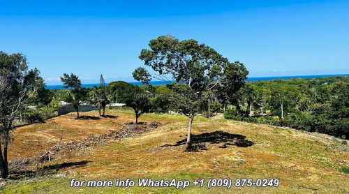 photos for SOSUA: LOT WITH 3,374 M² (0.834 acre) AND FANTASTIC PANORAMIC SEA VIEWS