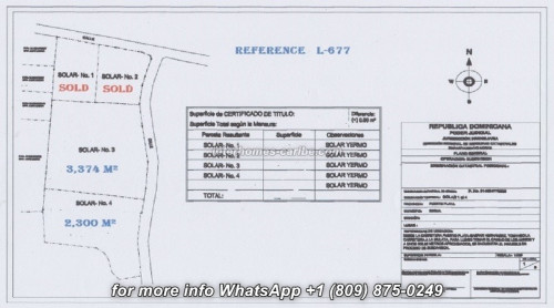 photos for SOSUA: LOT WITH 3,374 M² (0.834 acre) AND FANTASTIC PANORAMIC SEA VIEWS