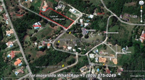 photos for SOSUA: LOT WITH 3,374 M² (0.834 acre) AND FANTASTIC PANORAMIC SEA VIEWS
