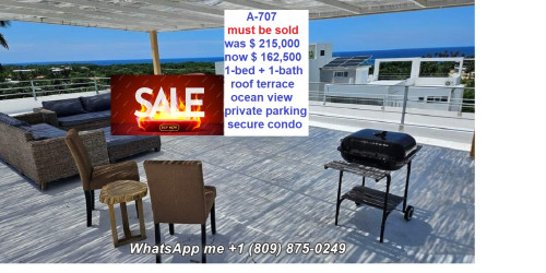 photos for CABARETE: FIRE SALE OF A MODERN 1-BEDROOM APARTMENT, WITH PRIVATE ROOF TERRACE AND SEA VIEW.