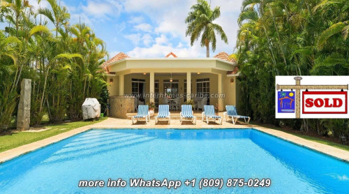 thumbnail for S O L D - SOSUA: WELL-MAINTAINED 2-BEDROOM VILLA WITH LARGE LOT